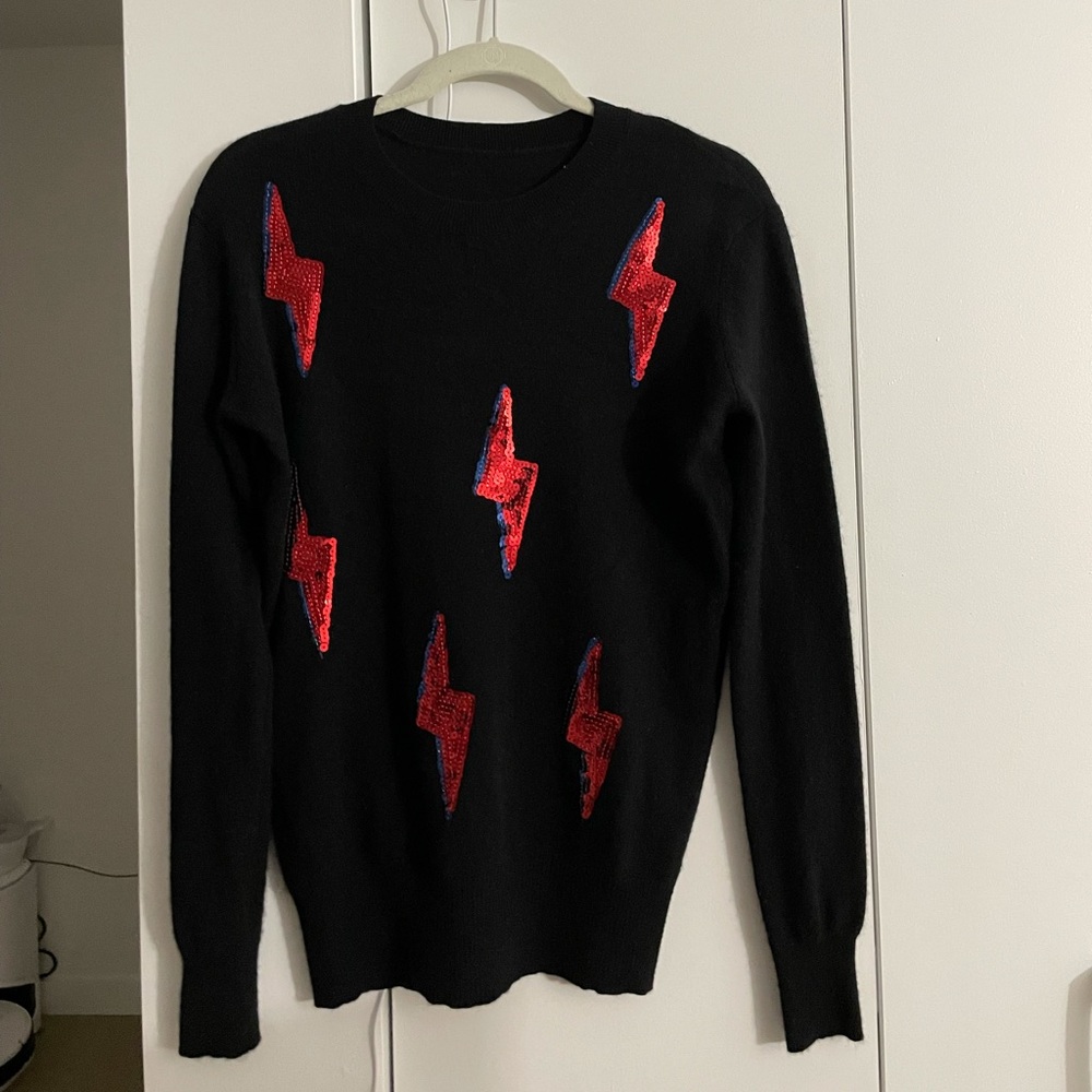 Autumn Cashmere Lighting Bolt Sweater